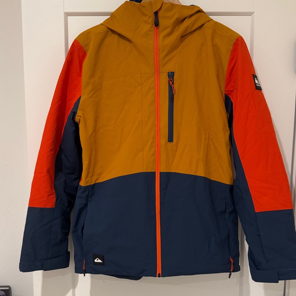 Quiksilver Kids Snowboard Jacket - Mustard, Navy, Red